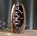 Great Wall Smoke Backflow Incense Burner Holder Waterfall Censer Smell Removing Aroma Furnace for Home Decoration Living Room (Brown)