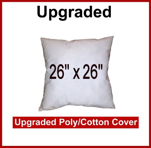 Poly Cotton Shell Pillow Inserts 26 X 26 Square Polyfill