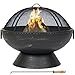 Best Choice Products Large Fire Pit Bowl With Handles, Spark Screen And Poker