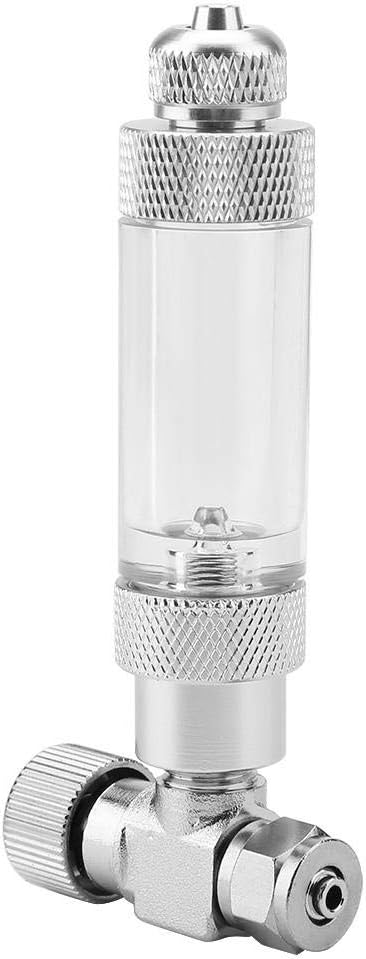 PssoppAquarium System CO2 Regulator Fish Tank CO2 Needle Check Valve Stainless Steel Aquarium CO2 Bubble Counter Aquarium DIY CO2 Generator Needle Valve(4#)