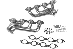 BBK -14-18 GM Truck 5.3/6.2 1 3/4in Shorty Tuned Length Headers - Polished Silver Ceramic