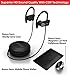 SENSO Bluetooth Headphones, Best Wireless Sports Earphones w/Mic IPX7 Waterproof HD Stereo Sweatproof Earbuds for Gym Running Workout 8 Hour Battery Noise Cancelling Headsets (Grey/Black), Smallthumb 1