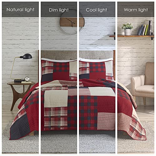 Woolrich Sunset Reversible Quilt Set Cottage Styling Reversed to