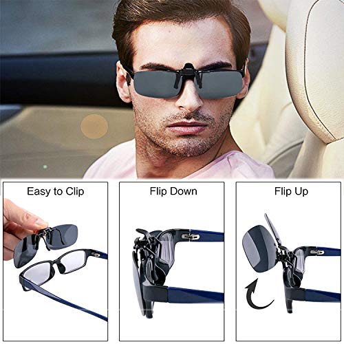 Polarized Clipon Sunglasses AntiGlare Driving Glasses for