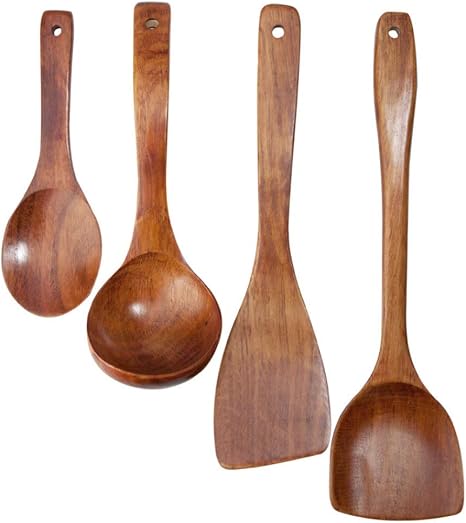 43 wooden kitchen utensil set