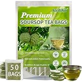 Premium Soursop Graviola Leaf Tea Bags - Soursop Tea, Hojas De Guanábana, 100% Natural and Pure, Handmade,Boosts Immunity, No Sugar, No Caffeine (1)