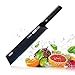 VOSIN Paring Knife Chef Knives Kitchen 7.9 Inch 3Cr13 Stainless Steel Knife, Razor Sharp Blade for Peeling, Slicing and Trimming, Fruit Carving Tool for Cutting Watermelon and Melon, Black