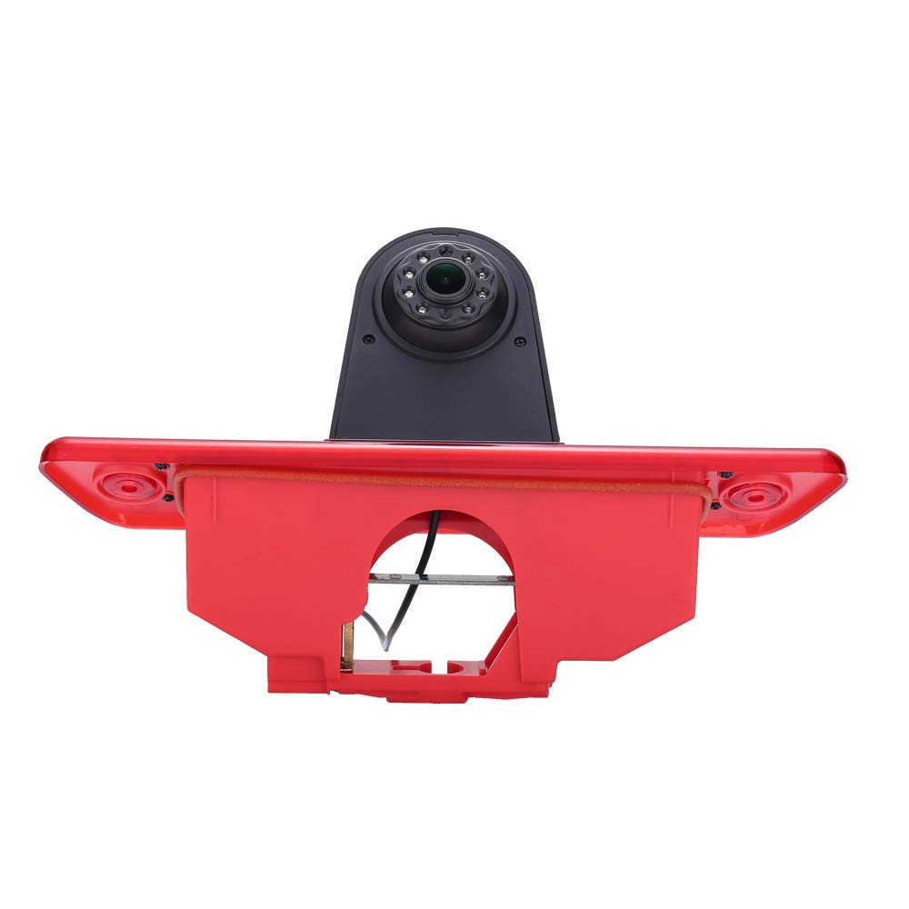 HD IP68 1280Pixels Transporter Brake Light Roof Rear View Reversing Backup Camera Parking Aids System with Angle Adjustable Compatible with Peugeot Expert/FIAT Scudo/Citroen Jumpy/Toyota Proace