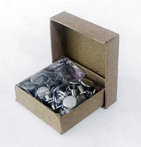 NDC 3/8 inch Stainless Steel Chicago Screws Binder Posts 25 Sets - Thumbnail 2