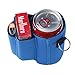 Can with Cigarette and Lighter Holder Slim Can Sleeves Neoprene Beverage Coolers (Blue)