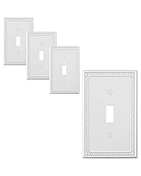 TREEWELL 4-Pack Single Toggle Light Switch Cover