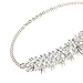 Holylove White Women Statement Necklace Chain Jewelry in Crystal Beads Gift Box-HLN0006 White