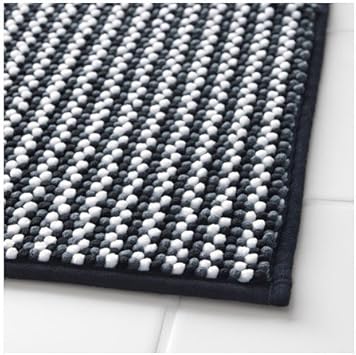 Ikea Noir Gris Iggsjon Supersoft Tapis De Douche Tapis De