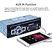Aigoss Bluetooth Car Stereo, 4x60W Digital Media Receiver with Remote Control, Car Speakerphone Hand-Free Call, Support USB/SD/Audio Receiver/MP3 Player/FM