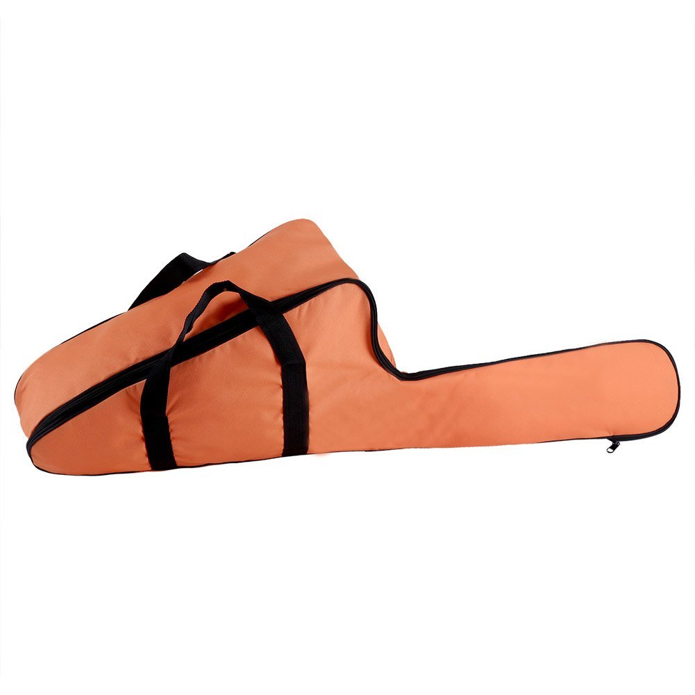 Chainsaw Carrying Bag Case,Portable Oxford Chainsaw Carrying Bag,Full Chain Saw Holder Bag for Woodworking (Orange)