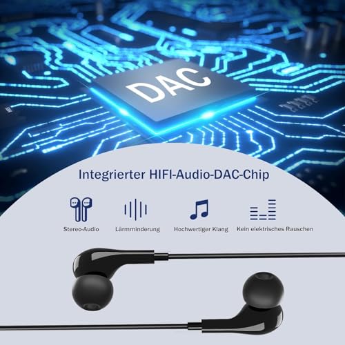 USB C Headphones with Microphone In-Ear Headphones for Samsung Galaxy S26 S25 S24 S23 Ultra S22 S21 FE A56 A55 A35 A54 5G A16 USB C Headset with Volume Control for iPhone 15 16 17 Pro Max Air iPad 10