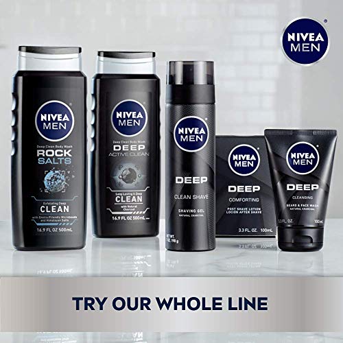 NIVEA MEN DEEP Active Clean Body Wash Vanilla Bourbon Scent with