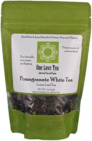 One Love Tea - Pomegranate White Tea - 2 Oz Loose Leaf Tea