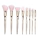 COLOR CLEANER Rose Gold Makeup Brush Set Professional Synthetic Foundation Blush Concealer Contour Highlight Blend Eyeshadow Face Cream Powder Liquid Cruelty Free Vegan Hair Cosmetic Kit