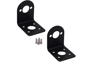 LINSYRC 2-Pack RC Motor Base Metal L-Shape Motor Mounting Holder Fixed Seat Bracket for 380 390 Motors (for 380 Motors)