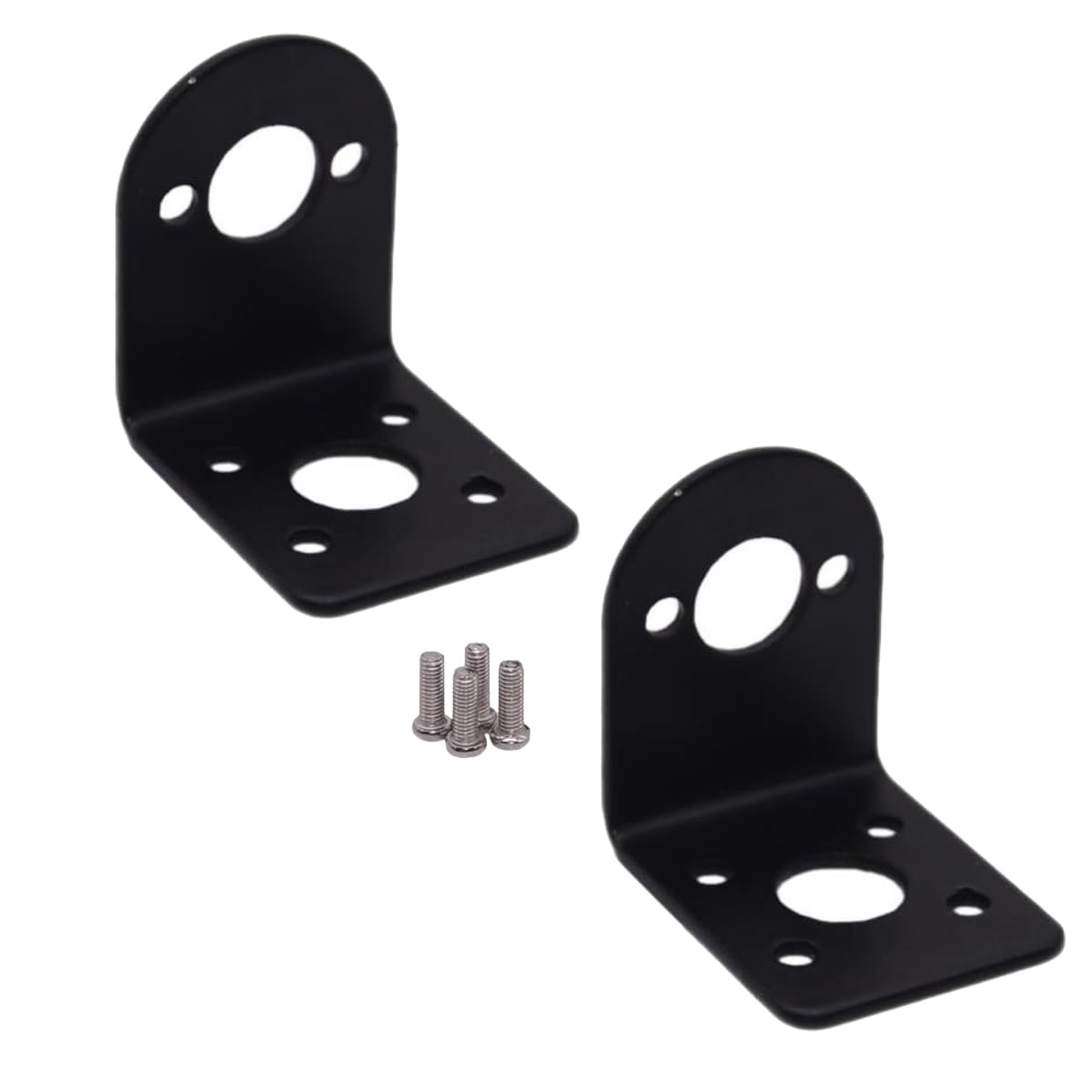 LINSYRC 2-Pack RC Motor Base Metal L-Shape Motor Mounting Holder Fixed Seat Bracket for 380 390 Motors (for 380 Motors)