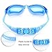 GDEALER Swimming Goggles Swim Goggles Swim Glasses Anti Fog with Ear Plug and Nose Clip for Adult Men Women Youth Kids Child Blue