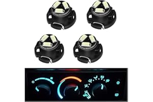 RAVSOFT AC Climate Heater Control LED Lights Bulbs Kit replacement Compatible with 2002-2008 Dodge Ram 1500 2500 3500 Dakota (Ice blue), Pack of 4