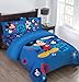 Disney Mickey Oh Boy! Gosh Licensed Twin Comforter Set Set w/Fitted Sheet