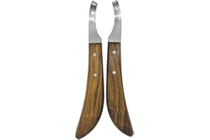 Equinez Tools Farrier Hoof Knives Set–Professional Left & Right Handed Hoof Trimming Knives with Razor Sharp Stainless Steel Blades,Ergonomic Design for Precision Hoof Care for Farriers&Equestrians