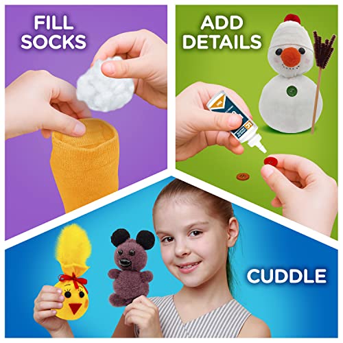 Arts and Crafts for Kids Ages 812, Create Your Own Plush Toys, Kit Includes All Supplies and