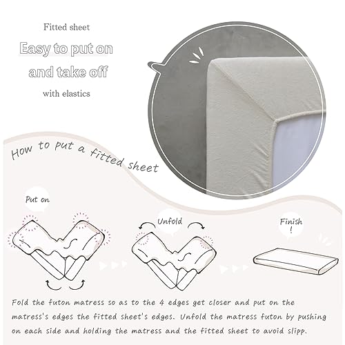 PUPPAPUPO Washable Baby futon Set, Mini Size 23.6" x 35.4" Pricepulse