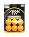 Stiga 3-Star Orange Table Tennis Balls, 6-Pack