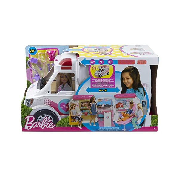 Barbie-Care-Clinic-Playset Barbie Care Clinic Playset - Gift for Kids 3+, FRM19 & Baby Doctor Playset with Blonde Doll, 2 Infant Dolls, Exam…