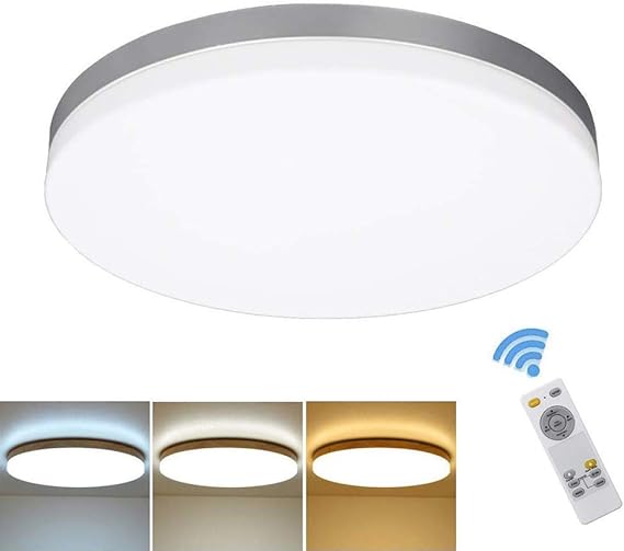 DLLT 24W Dimmable LED Flush Mount Ceiling Light Fixture with Remote13