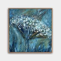 Framed Canvas Wall Art Abstract Canvas Prints Home Artwork Decoration for Living Room,Bedroom - 16x16 inches