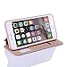Nouske Smart Touch Case S-View Window Flip Cover/Magnetic Closure/Stand/TPU bumper/360 Protection for 5.5 inch iPhone 6 Plus/6S Plus, Gold