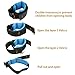 [2 Pack] Baby Child Anti Lost Safety Wrist Link Harness Strap Rope Leash Walking Hand Belt Band Wristband for Toddlers, Kids, 1.5m & 2.5m/ Orange & Blue by KOMIWOO