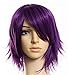 Futuretrend40cm Layered Filp Out Heat-resist Theater Cosplay Wig-purple