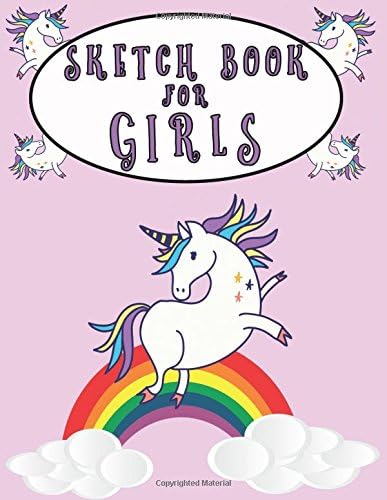 Sketch Book For Girls: Girls Sketchbook for Drawing Painting or Scrapbooking Paperback – February 2, 2018