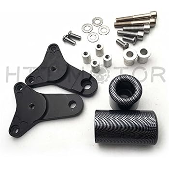 HTTMT MT219-063-CN Carbon No Cut Frame Slider Crash Protector Compatible with 2011-2013 Suzuki Gsxr 600 750