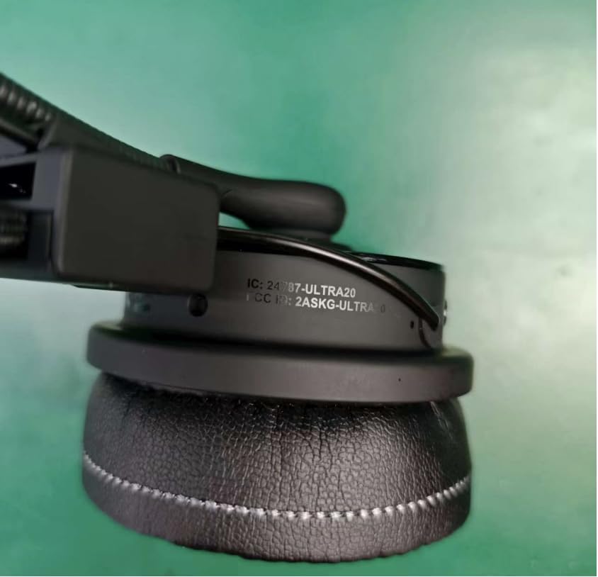 Blue Tiger Elite Ultra 2.0 Wireless Bluetooth Headset – One-Ear Piece Trucker Professional Headset - Bluetooth 5.2 with Microphone – 60 Hours Talk Time, 1200 Hours Standby