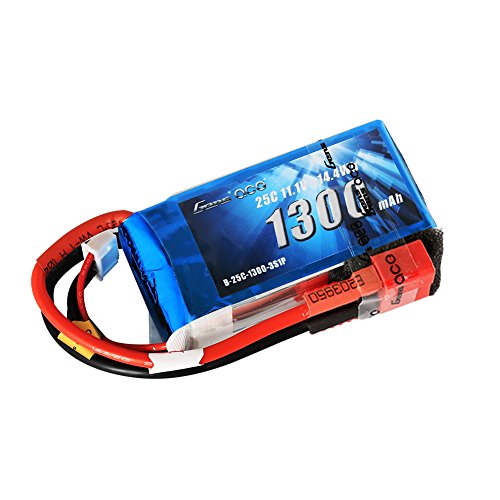 Gens ace lipo battery pack 1300mah 25c 3s 11.1v with deans plug f…