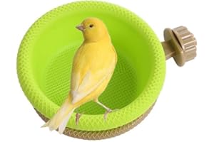 Kopida Multi-Function Bird Bath for Cage, Universal Style Small Tub Bowl for Hang Inside Cage Birdbath Shower for Parrot/Parakeets/Cockatiels/Canary/Budgerigar (4.7")