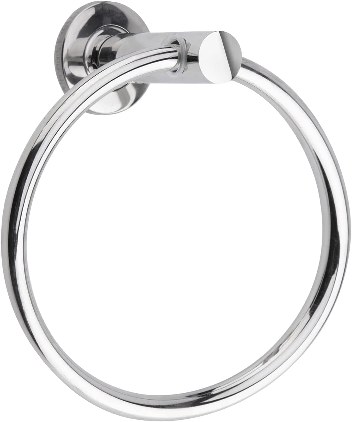 ALAMANIA Stainless Steel Chrome Towel Holder Ring16cm(6.3inch) With Fixing kit For Bathroom & Kitchen,Hand Towel Hanging Towel Hanger Wall Mount Contemporary Bathroom Accessories Round Towel Rail