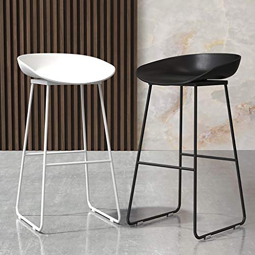 LP Bar stool ZeitgenöSsischer HöHe-Barhocker, KüChentheke-FrüHstüCksstuhl, Schwarzer, Hochwertiger Harz, Sitz Mit… – Bild 7