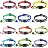 Tafeiya-12-PACK-Reflective-Cat-Collars-Quick-Release-Safety-Buckle-with-Bell-Adjustable19-32cm-Multi-colored Tafeiya 12 PACK Reflective Cat Collars Quick Release Safety Buckle with Bell Adjustable19-32cm (Multi-colored)