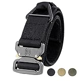Fairwin Tactical Rigger Belt, Nylon Webbing Waist Belt with Quick Release Buckle