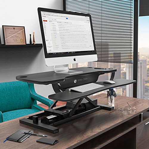 VersaDesk Power Pro 36" Electric HeightAdjustable Desk Riser Sit