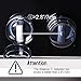Eudemon 6 Pack Suit for Small Gas Knob,Safety Children Kitchen Stove Knob Covers & 12 Pack US Type Socket Plug Cover (6 Pack, Grey 1.57