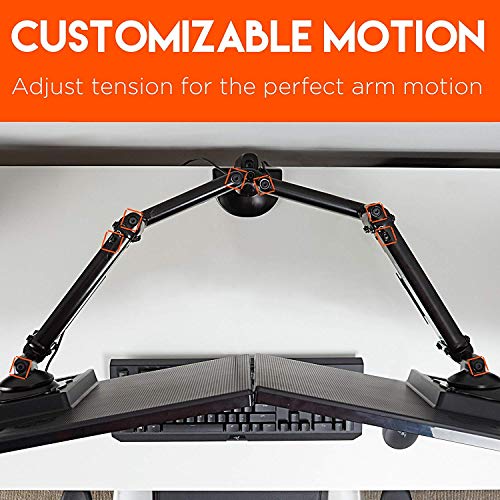 ECHOGEAR Premium Dual Monitor Stand Adjust Your Monitors to The